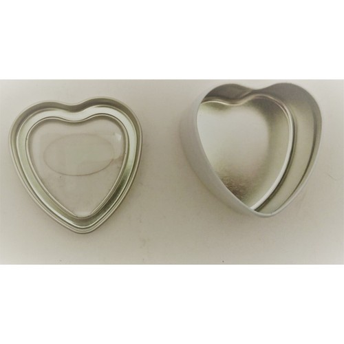 Heart Shaped Trinket Box Forever in Love Metal Jewelry Case White Wedding lot 3 - Picture 4 of 6
