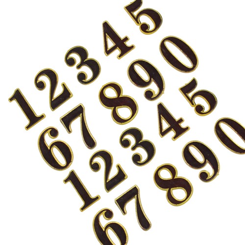 20pcs House Numbers Room Number Sign Front Number Signs Glass Door Plaque Number - 第 3/11 張圖片