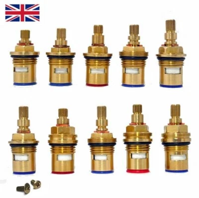 TAP MAGICIAN Ersatz Hahnventile Keramik Scheibenpatronen Drüsen Vierteldrehung 20 Zähne 1/2"