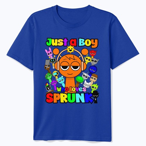 Sprunki Boys Oren Just a boy who loves Sprunki Boys T-Shirt - Picture 11 of 21