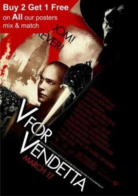 V wie Vendetta 2005 Filmplakat A5 A4 A3 A2 A1