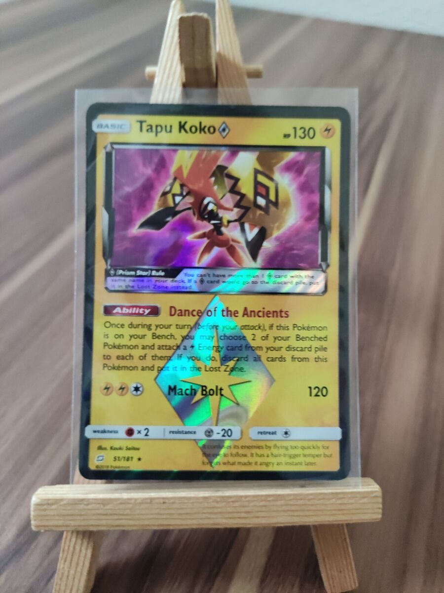 Tapu Koko Prism Star 51/181 Team Up Ultra Rare Holo Pokemon Tapu Koko Prism Star 51/181 Team Up Ultra Rare Holo Pokemon