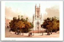 Brighton England St Peter's Church Women Long Dresses Dog WB Postcard