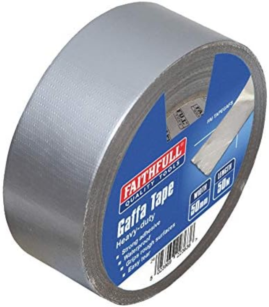 Faithfull Tape 50mm x 50m Pala Argento