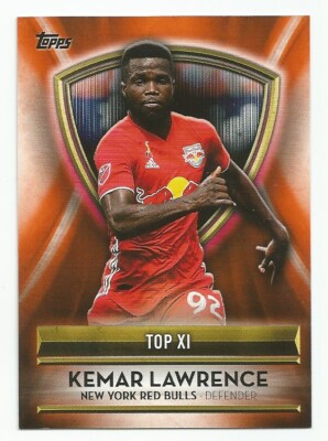 2019 Topps MLS Soccer KEMAR LAWRENCE Award Winners Top XI Orange #d 08/25 NYRB