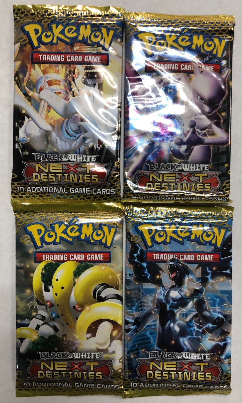 Pokémon Next Destinies Booster Pack LOT Of 4, All 4 Art Styles TCG CCG |  eBay