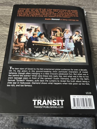 Dustin Diamond Signed Book - Behind The Bell - Personalized - Hardcover Saved By - Picture 4 of 6