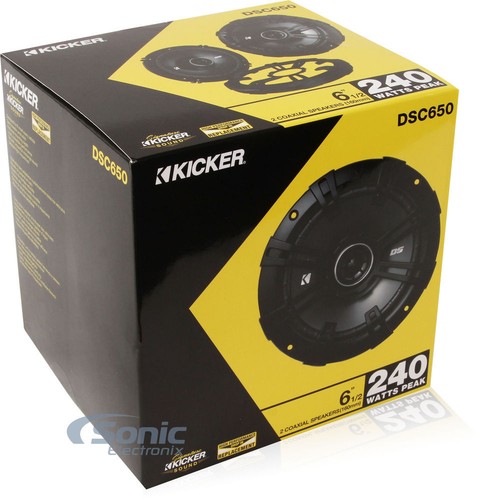 KICKER 240W 6.5" 2-Way DS Series Coaxial Car Stereo Speakers | 43DSC6504 - Picture 9 of 9