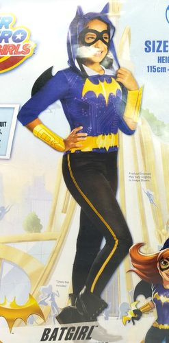 DC Super Hero Girls Bat Girl Child Costume Size 6-8 Height 115cm-135cm Brand New - Picture 4 of 8