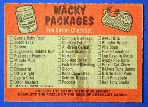 1973 Topps WACKY PACKAGES SERIES 2 Stickers/Cards (U-Pick - Compete Your Set!) - Picture 84 of 96