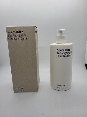 Necessaire The Body Lotion Fragrance Free - 13.5 Fl oz / 400 ml Brand New In Box