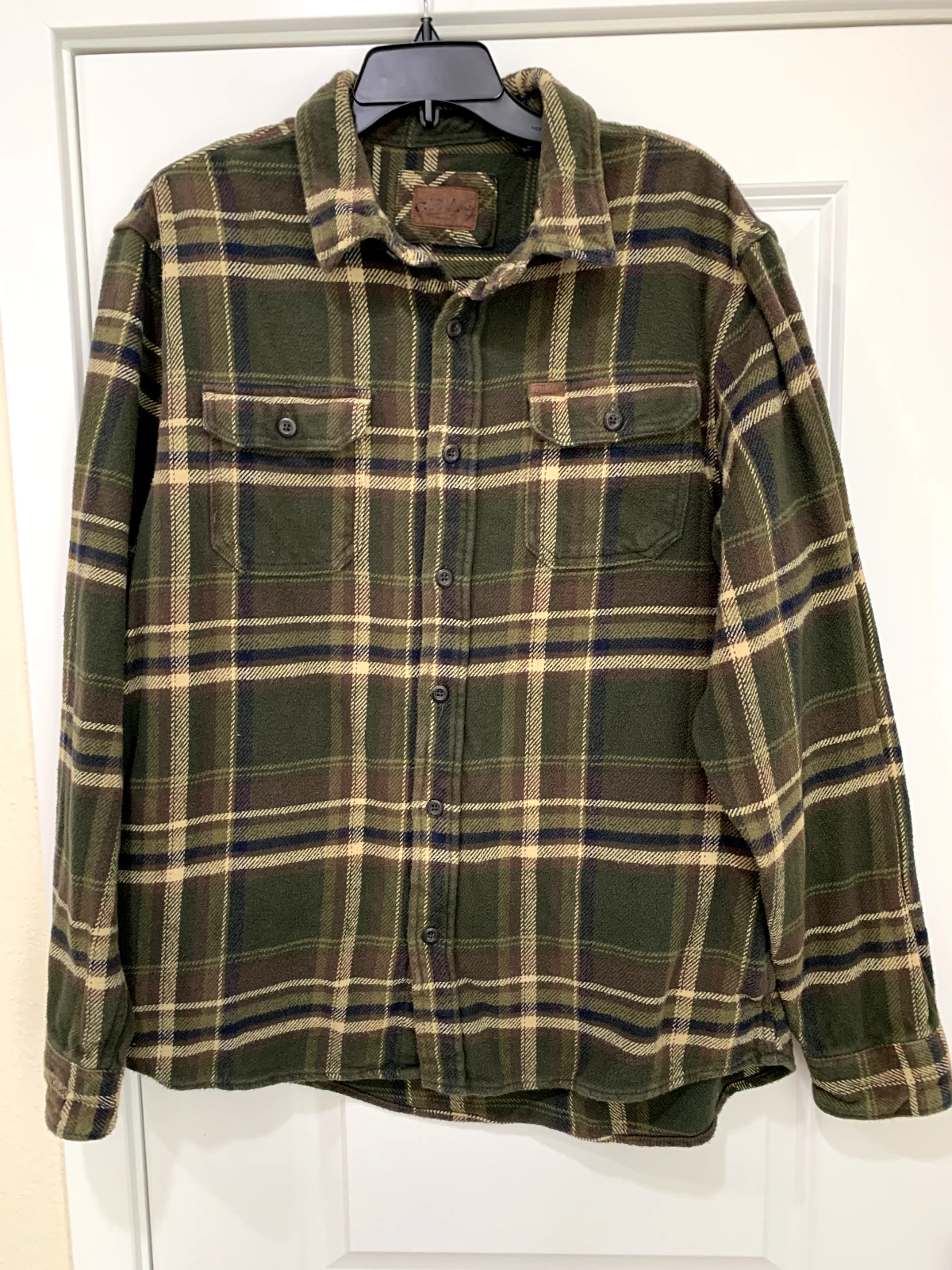 Orvis Shirt Mens XL Flannel Green Plaid Heavy Weight Outdoor Pockets Shacket
Opens in a new window o