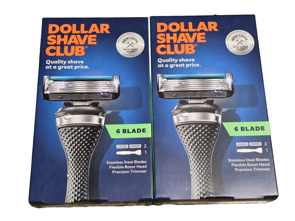 Dollar Shave Club DSC Men's Razor 6-Blade Shaver Lot of 2 NEW - Image 1 of 1