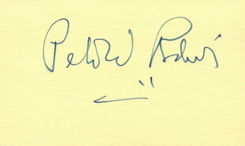 Peter Rodino US Congressman New Jersey 1976 autografato firmato scheda indice - Foto 1 di 2