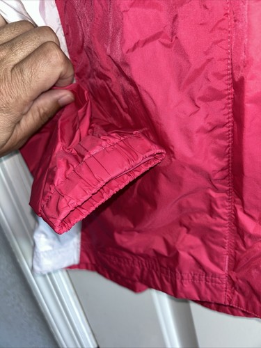 New Girls Columbia Omni-Tech Pink Hooded Softshell Rain Wind Jacket Size 18 - 20 - Picture 4 of 20
