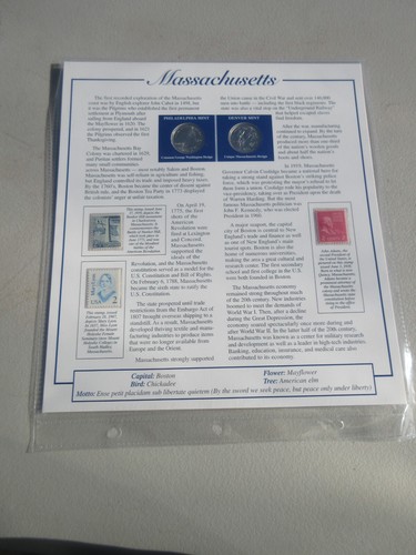 14 Postal Society Commemorative Statehood Quarter Collection Delaware Georgia & - Picture 12 of 23