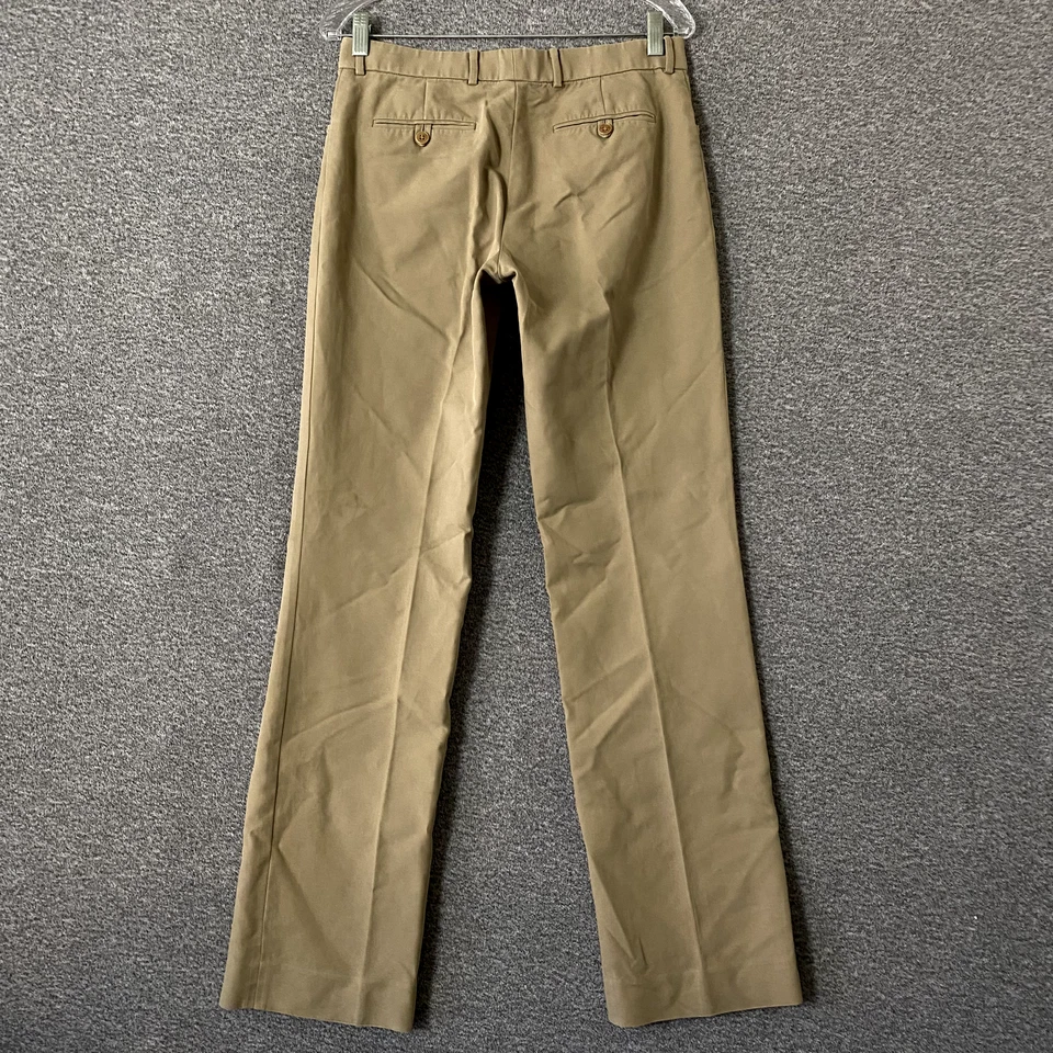 Ralph Lauren Black Label Women's Size 8 Brown Straight Leg Cotton Dress Pants - Image 2 of 4