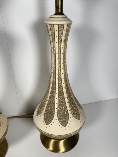 Vintage Pair of Mid-Century Quartite Creative Corp 1960's Lamps Genie Jeannie - Picture 3 of 12