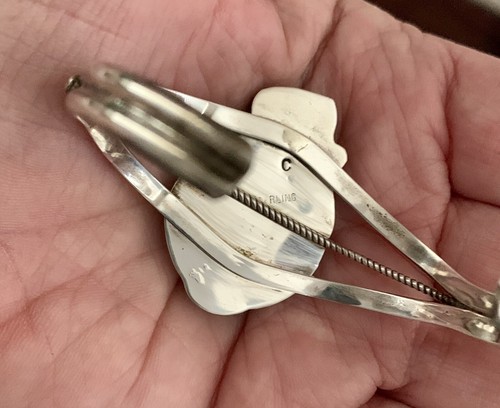 Vintage Navajo Jerry Cowboy 925 Sterling Silver Turquoise Coral Cuff Bracelet - Picture 9 of 14