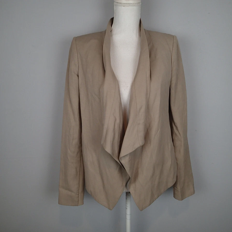 BCBG MAXAZRIA Womens Abree Blazer Pumice Relaxed Jacket Size S  b3 - Image 3 of 4