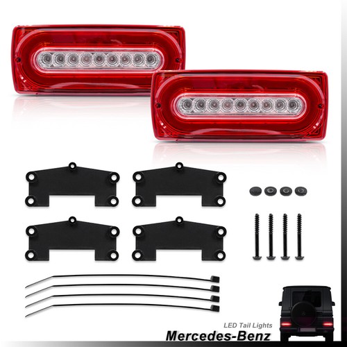 Lente roja luz trasera LED asily para 99-18 Benz W463 Clase G G500 G550 G55 G63 AMG - Imagen 3 de 6