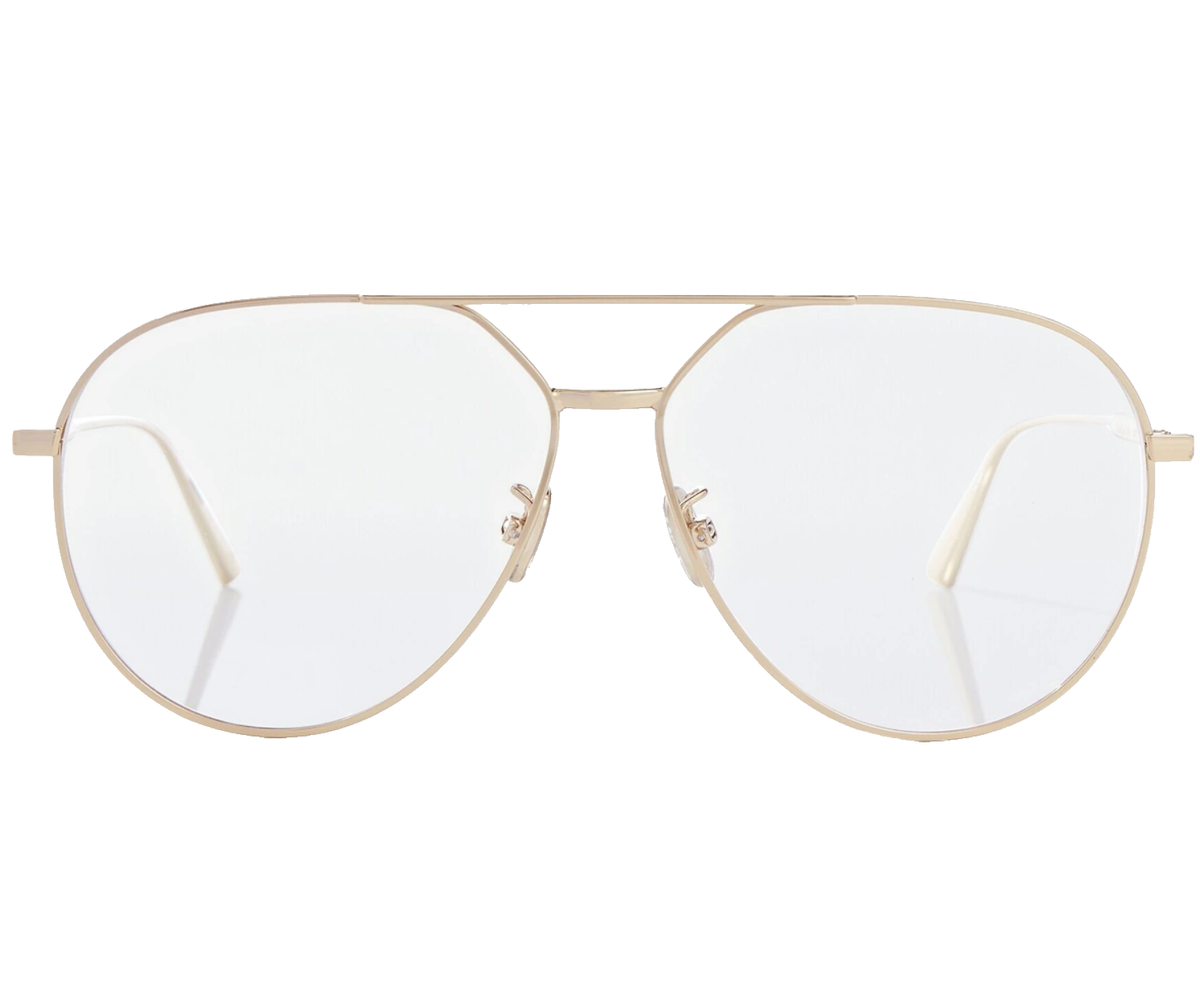 Dior Aviator Eyeglass Frame UNISEX DIOR EYEWEAR Dior90 A1U Aviator-Style Silver-Tone Sunglasses  main image 2