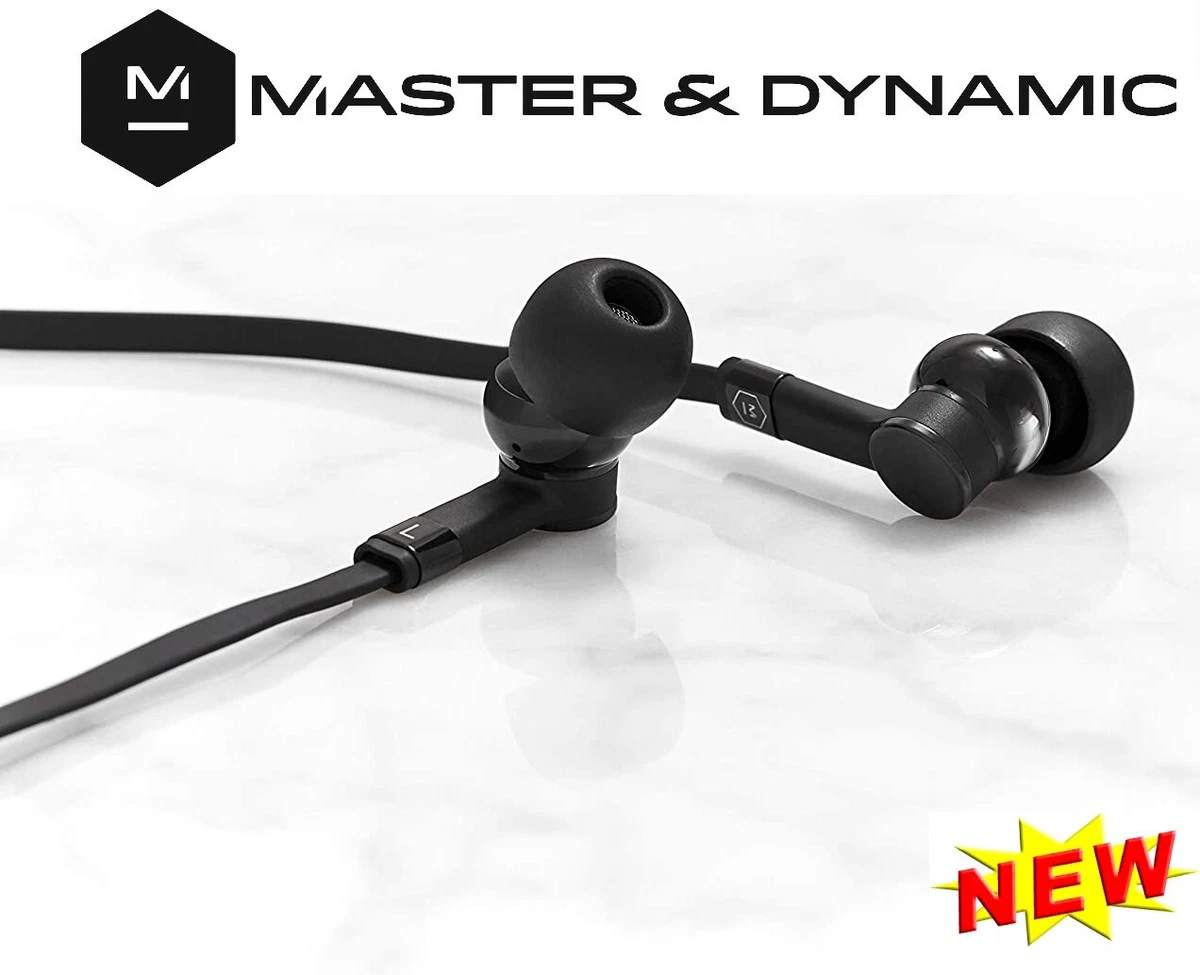 Master Dynamic ME05 Wired In Ear Earbud Headphones Black Brass NEW