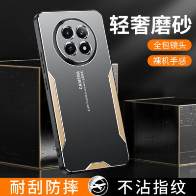 For Realme 13 Pro, Luxury Metal Aluminum Armor Hybird Soft Bumper Case Cover