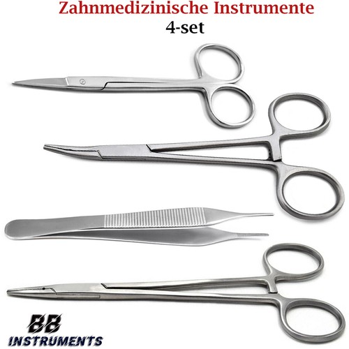 Zahnmedizinische Instrumente Nähset Schere Hämostat Zange Pinzette Werkzeuge - Bild 6 von 6