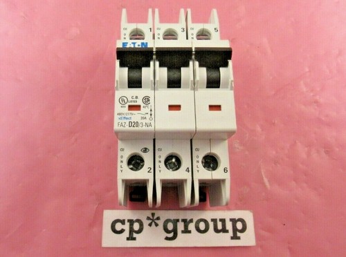 Disyuntor Eaton FAZ-D20/3-NA 3 polos 20A 480/277VAC ¡¡ENVÍO RÁPIDO GRATUITO!!! - Imagen 3 de 3
