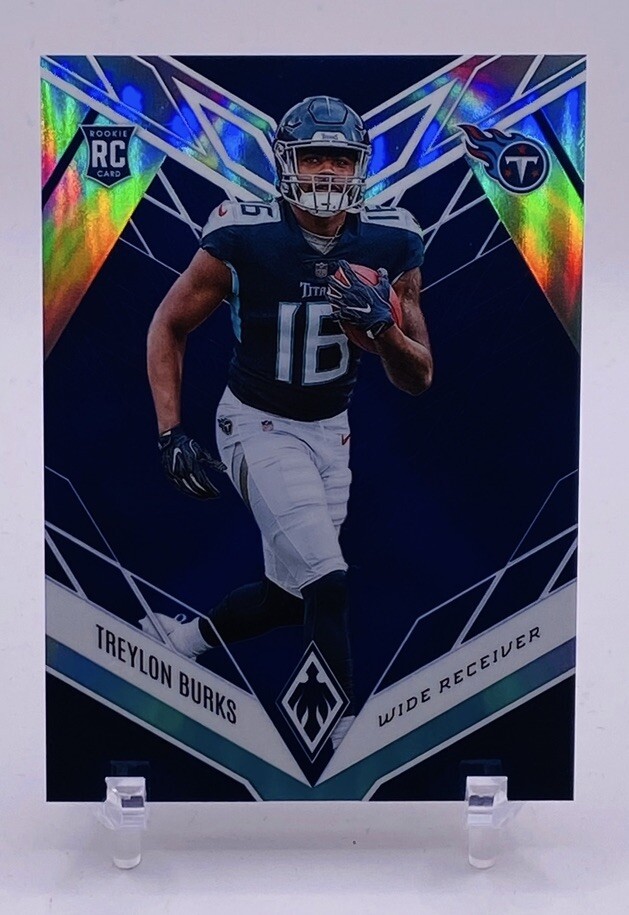 2022 Panini Phoenix Football Treylon Burks RC ROOKIES Blue /35 SP #112 Titans