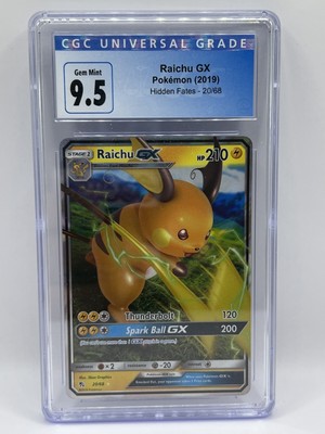 2019 Pokémon Raichu GX 20/68 Hidden Fates CGC 9.5 | eBay