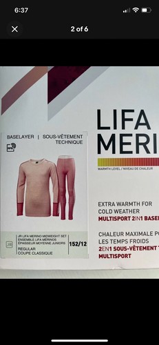 NEW! HELLY HANSEN Kids Youth 2x LIFA Merino Base Layer Sets—GRN (8) & PINK (12) - Picture 2 of 7
