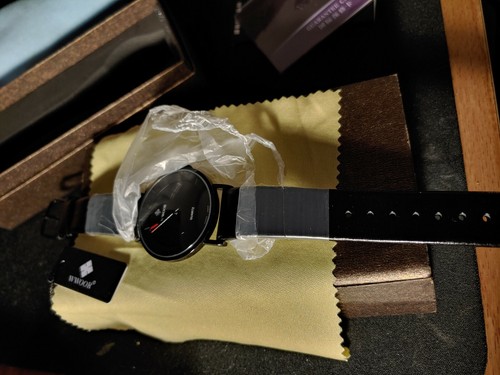 Shaarms for WWOOR Top Brand Luxury Waterproof Sport Watch black unisex new - Picture 1 of 8