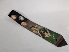 Vintage Ralph Marlin Tie The Three Stooges Stooges Billiards 1995 Columbia