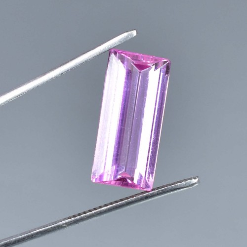 9.90 Ct Excellent Quality Natural Pink Morganite Loose Gemstone Certified 9x19MM