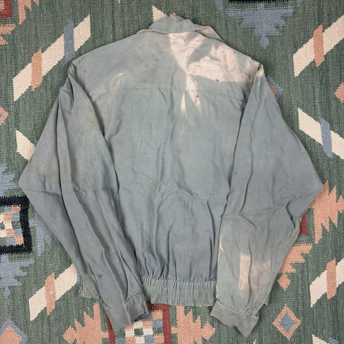 Chaqueta de gabardina Ricky Rockabilly Desteñida 34 Ropa Deportiva Marca Universitaria De Colección Años 40 - Imagen 9 de 13