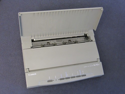 Canon BJ 10sx  (zuletzt im Einsatz mit Win10)  --  auch geeignet für Post-Karten - Bild 3 von 19