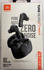 JBL TUNE BEAM HEADPHONES IN-EAR TRUE WIRELESS BLUETOOTH NOISE CANCELLING BLACK