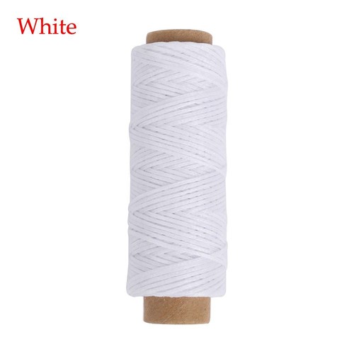50Meters Tool DIY Handicraft Flat Waxed Thread Cord Sewing Line Leather - Picture 27 of 29