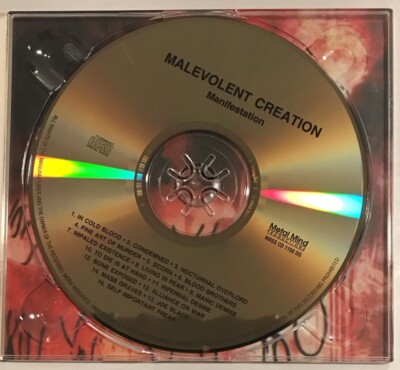 Malevolent Creation - Manifestation CD 2008 Metal Mind [Gold Disc