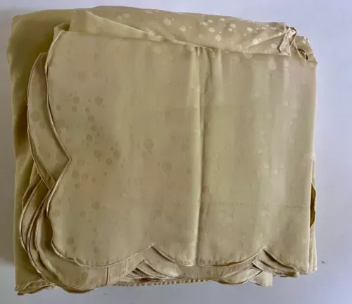 PRATESI 8 PC. POIS JACQUARD QUEEN DUVET, FLAT SHEET,  4 PILLOW & 2 BOUDOIR SHAMS