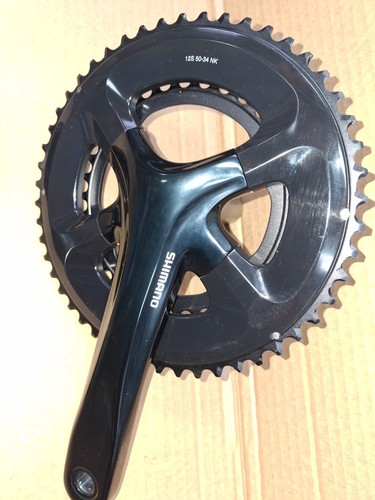 SHIMANO GUARNITURA 12 MARCE 50/43 STRADA GHIAIA FC-RS520 NUOVA DECOLLO NERA - Foto 4 di 4
