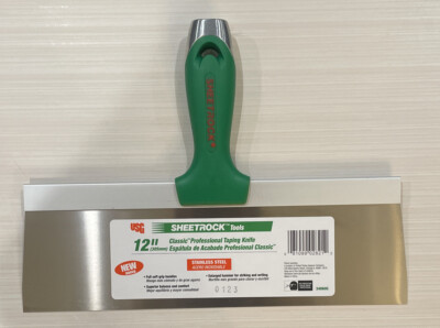 USG Classic Professional Sheetrock Taping Knife 12'' Stainless Steel
