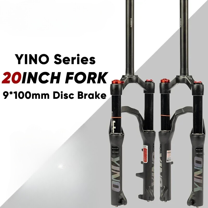 20Inch Travel 100mm MTB Folding Bike Air Suspension Fork Thru Axle