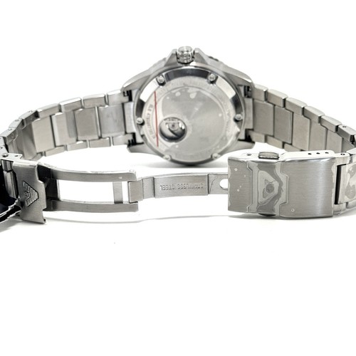 EMPORIO ARMANI AR-60061 Mecanico Automatic Skeleton Green Mint Condition - Picture 8 of 13