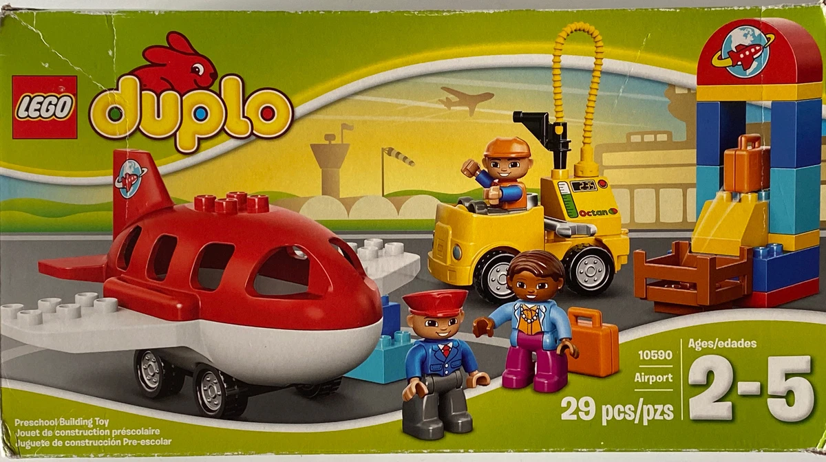 Lego Duplo Airport Airplane Set 10590 28 pieces Missing Wrench eBay