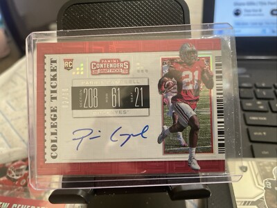 2019 Panini Contenders Parris Campbell RC AUTO #/10 2/10 College Ticket Rare