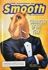 Joe Camel Character of the Year 1990c Smooth Cigarette Tobacciana Ephemera