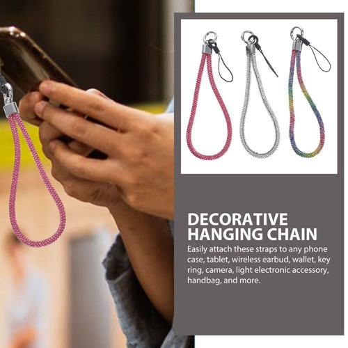 3 Pcs Wrist Rope Phone Strap Man Cellphone Exquisite Mobile Lanyard - 第 3/12 張圖片